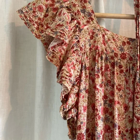 Doen Sonnet dress. Pink valley floral. Size Xs - Picture 8 of 9